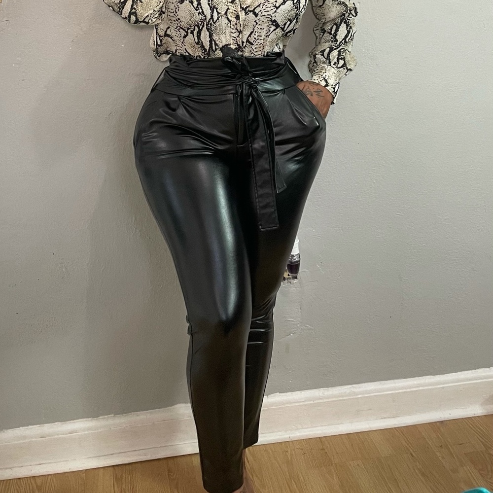 Faux Leather Pants